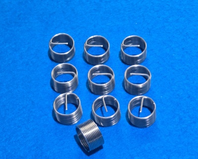 13) 3/8 BSP helicoil type thread repair insert 19tpi x 2D length (Pack of 10)  IBSP038019-2D