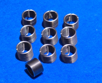 09) 1/4 BSP helicoil type thread repair insert 19tpi x 2.5D length (Pack of 10)  IBSP014019-2.5D