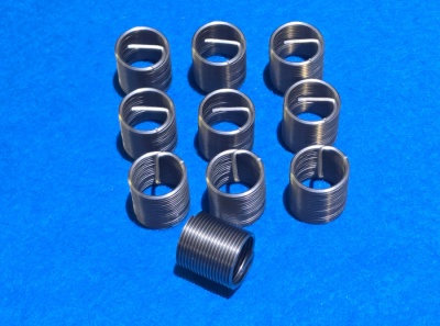 15) 3/8 BSP helicoil type thread repair insert 19tpi x 3D length (Pack of 10)  IBSP038019-3D