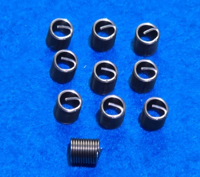 23) 1/4 UNF Helicoil  Type Thread Repair Insert 28 tpi 2D in length (pack of 10)  IUNF014028 - 2D