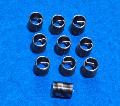 33) 3/8 UNF Helicoil  Type Thread Repair Insert 24 tpi 2D in length (pack of 10)  IUNF038024 - 2D