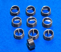 08) 1/4 BSP helicoil type thread repair insert 19tpi x 2D length (Pack of 10)  IBSP014019-2D