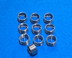 13) 3/8 BSP helicoil type thread repair insert 19tpi x 2D length (Pack of 10)  IBSP038019-2D