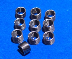 09) 1/4 BSP helicoil type thread repair insert 19tpi x 2.5D length (Pack of 10)  IBSP014019-2.5D