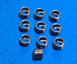 01) 10 Spark Plug Helicoil  Type Thread Repair Insert 1mm pitch 1/2'' reach (pack of 10)   ISPL010001 - 1/2''